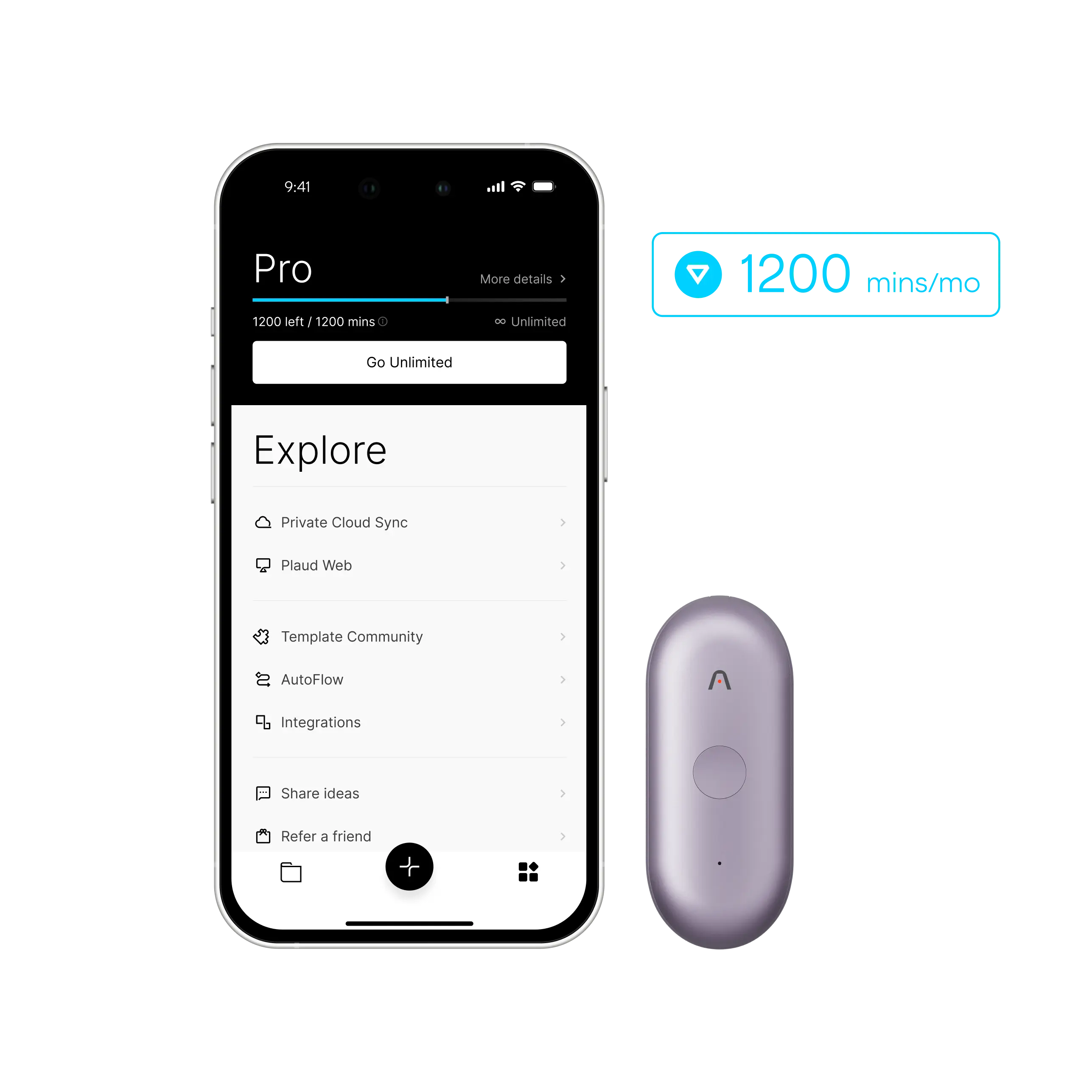 Plan Pro Anual Plaud NotePin S & AI