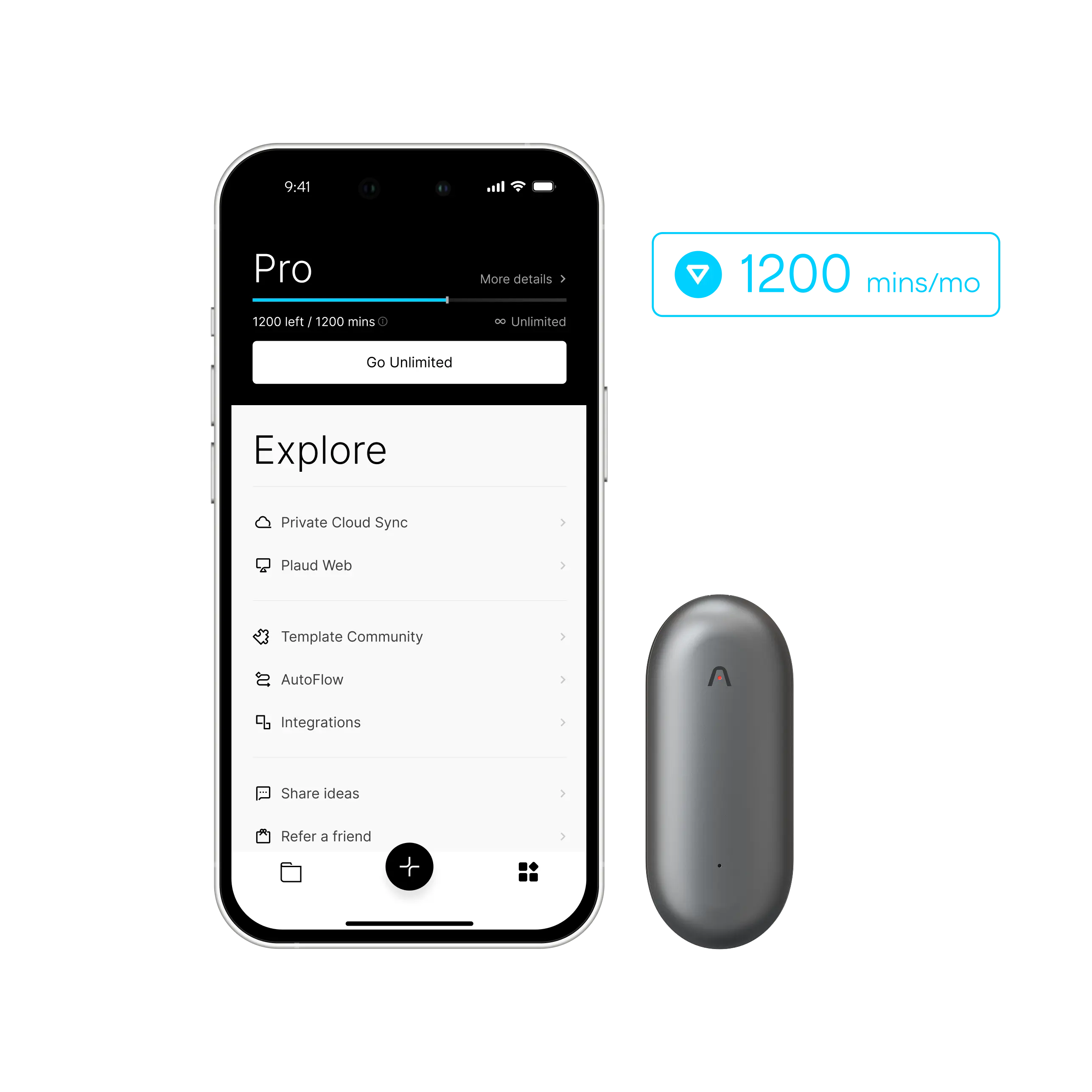 Plan Pro Anual de Plaud NotePin y AI