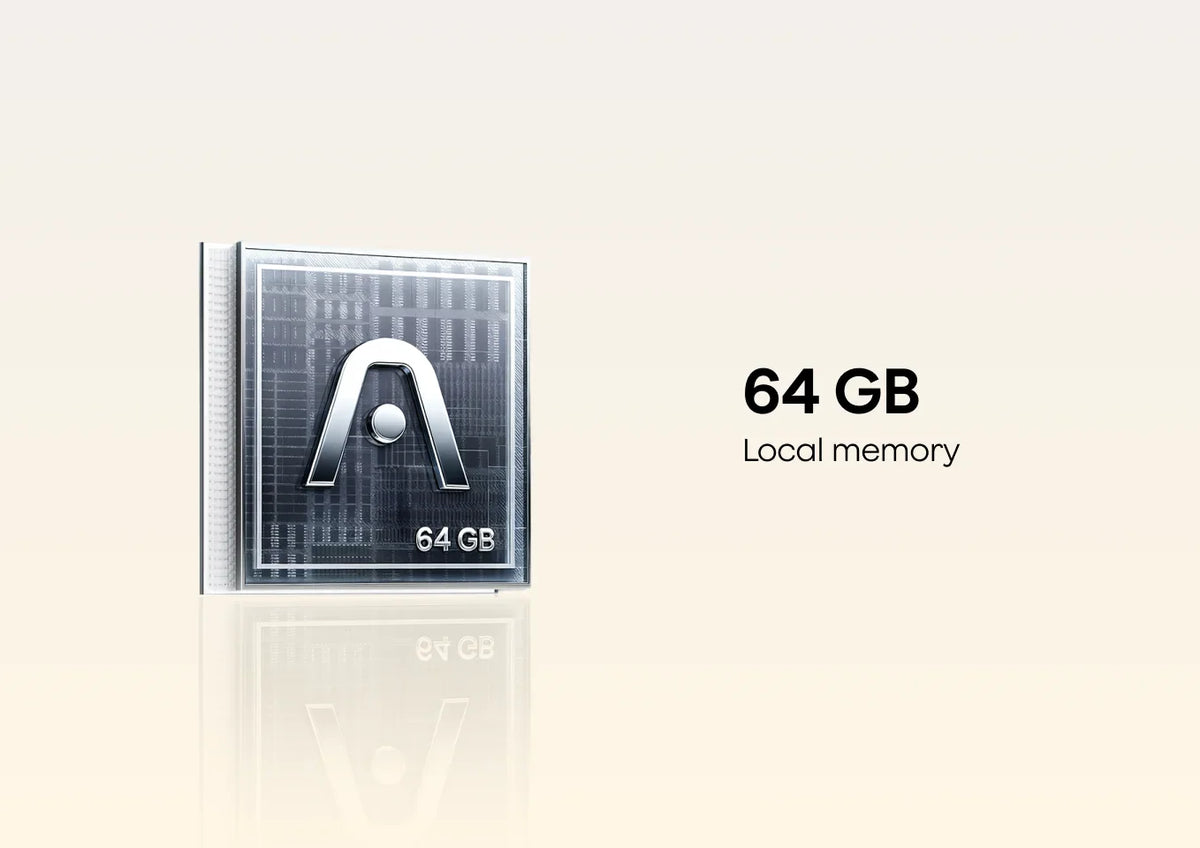 64 GB onboard 
storage