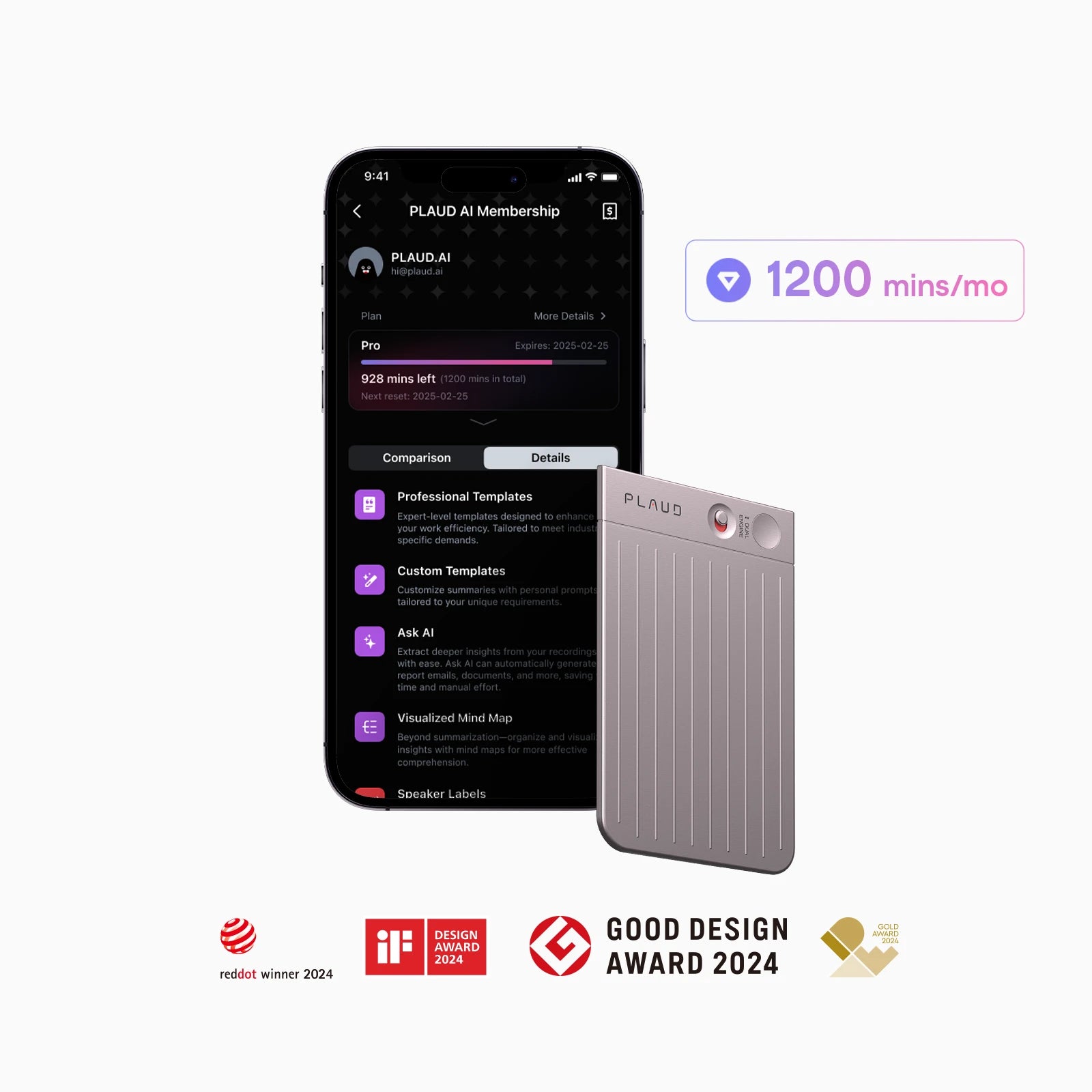 Plaud Note & AI Annual Pro Plan