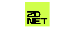 ZDNET logo in black text on a lime green square background.